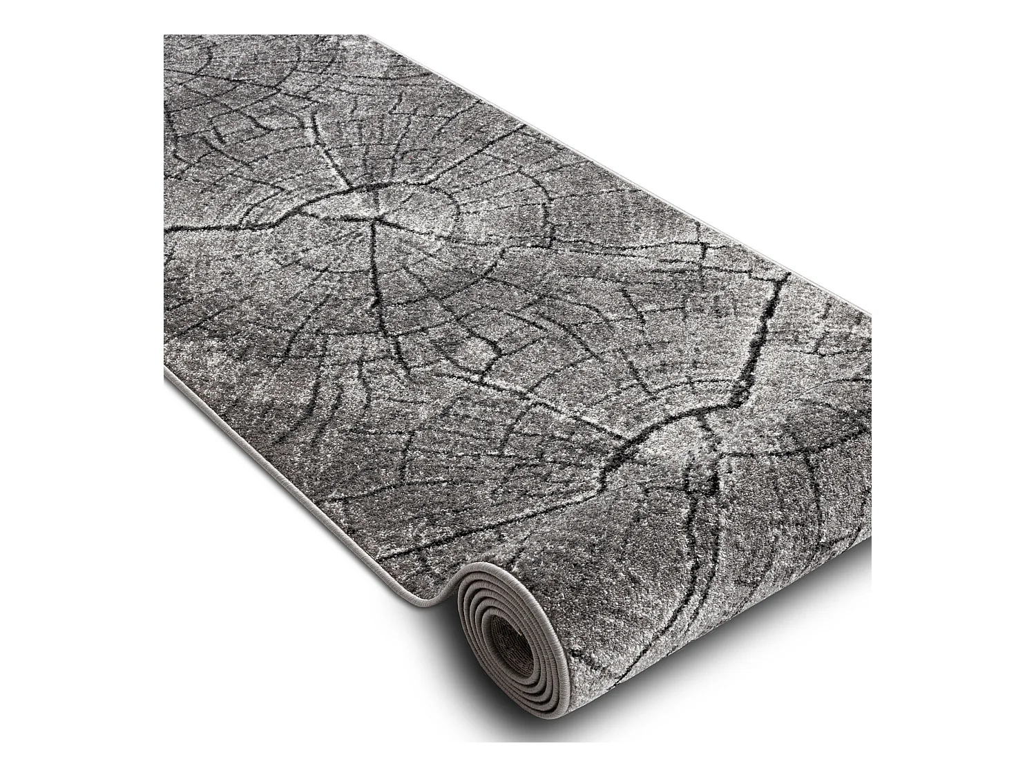 Läufer SILVER Tronko Baum Holz grau 100x390 cm