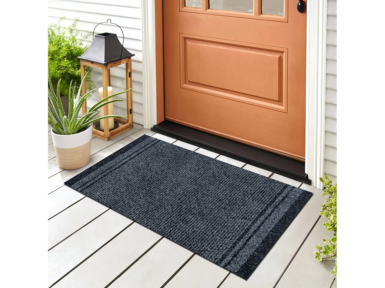 PAILLASSON TAPIS DE COULOIR ANTIDÉRAPANT MALAGA gris 2107 100x530 cm