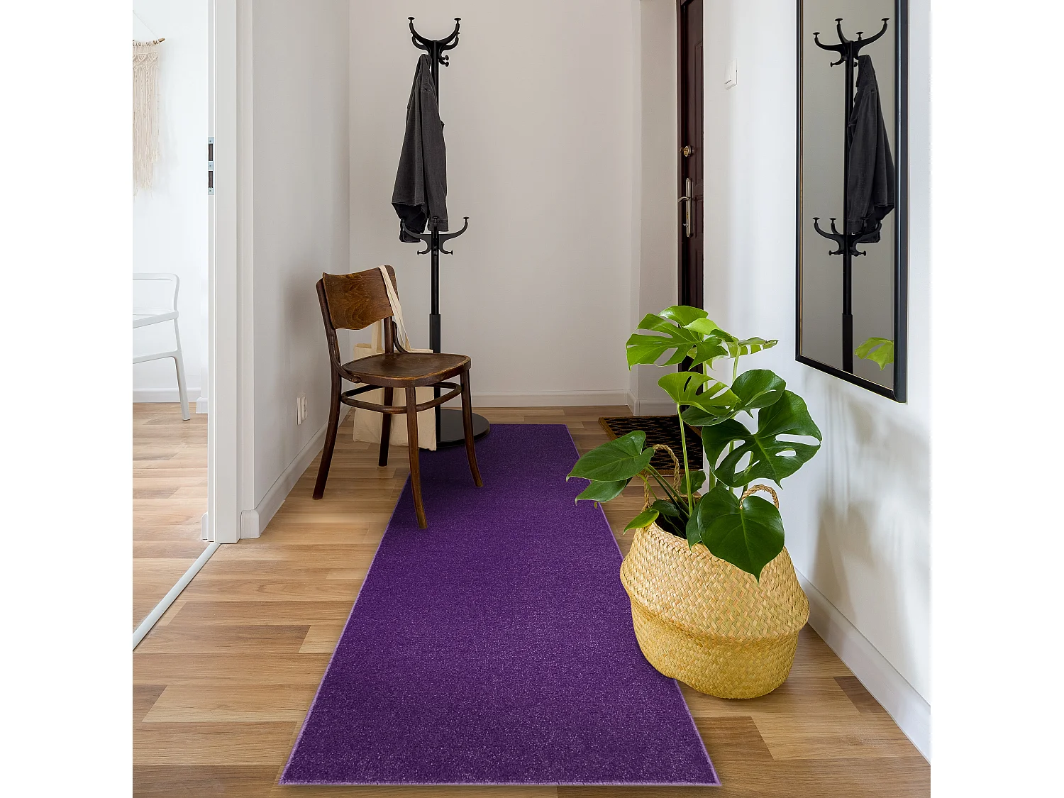 TAPIS DE COULOIR ETON 114 violet 90x470 cm