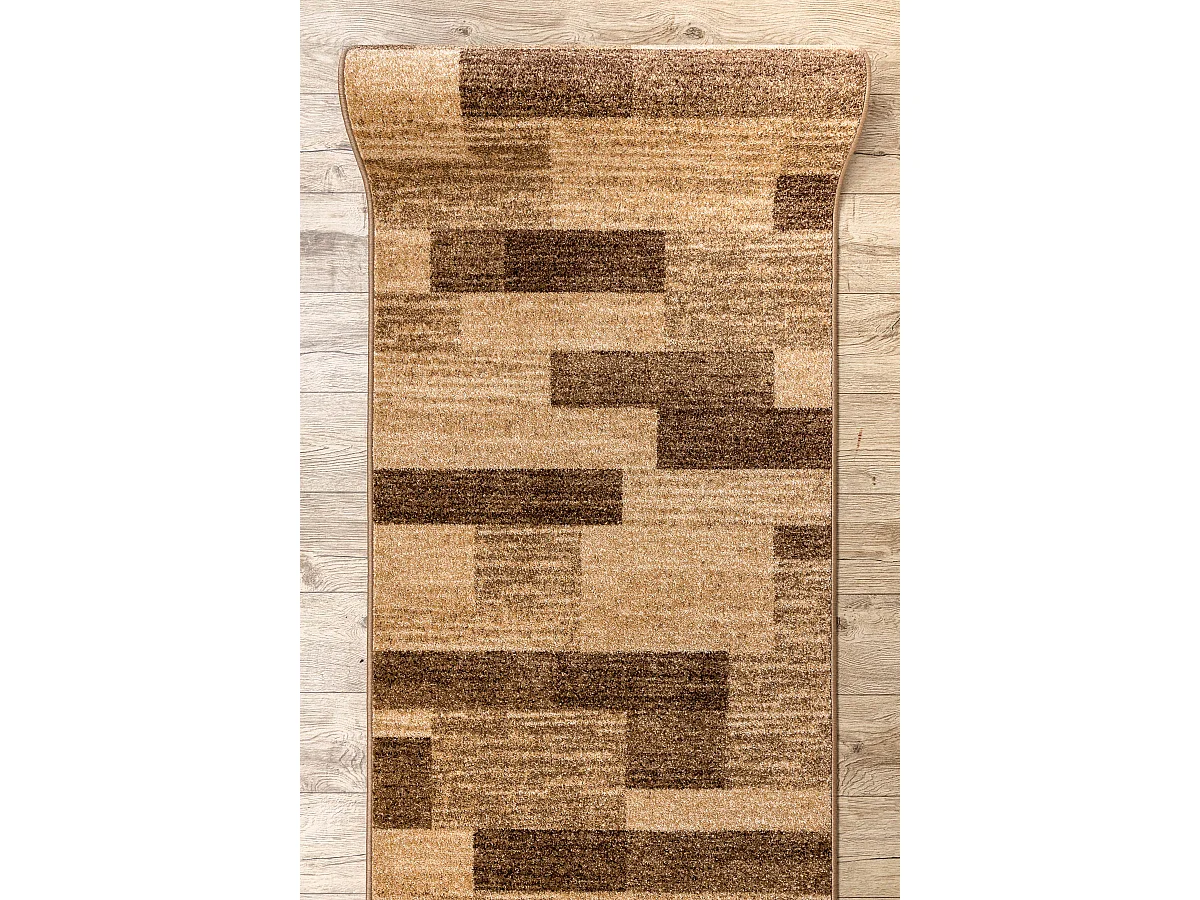 Tapis de couloir KARMEL Deski planches noix 100x490 cm