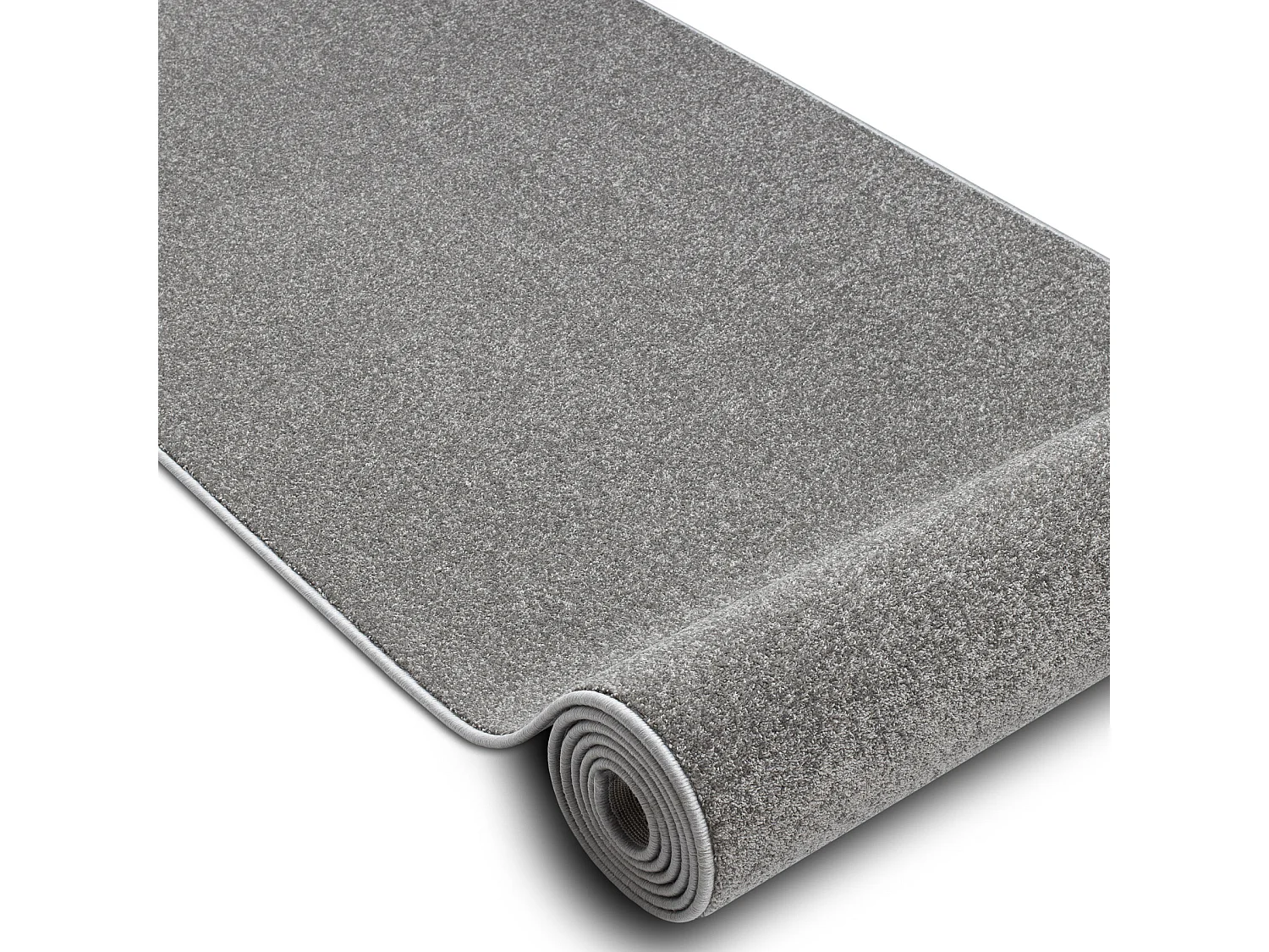 Tapis de couloir KARMEL plaine, une couleur gris 100x520 cm