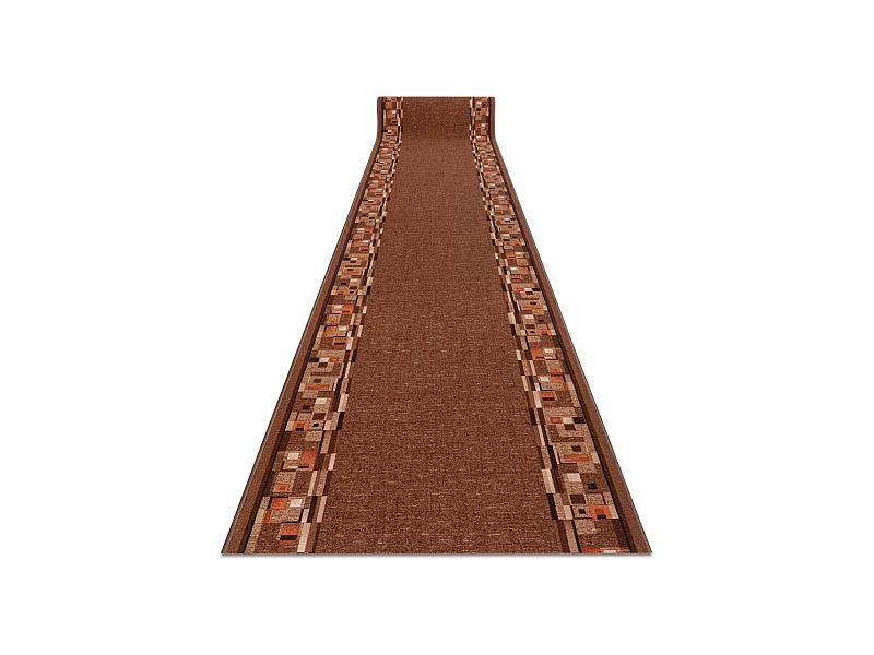 TAPIS DE COULOIR ANTIDÉRAPANT BOMBAY marron 67x620 cm