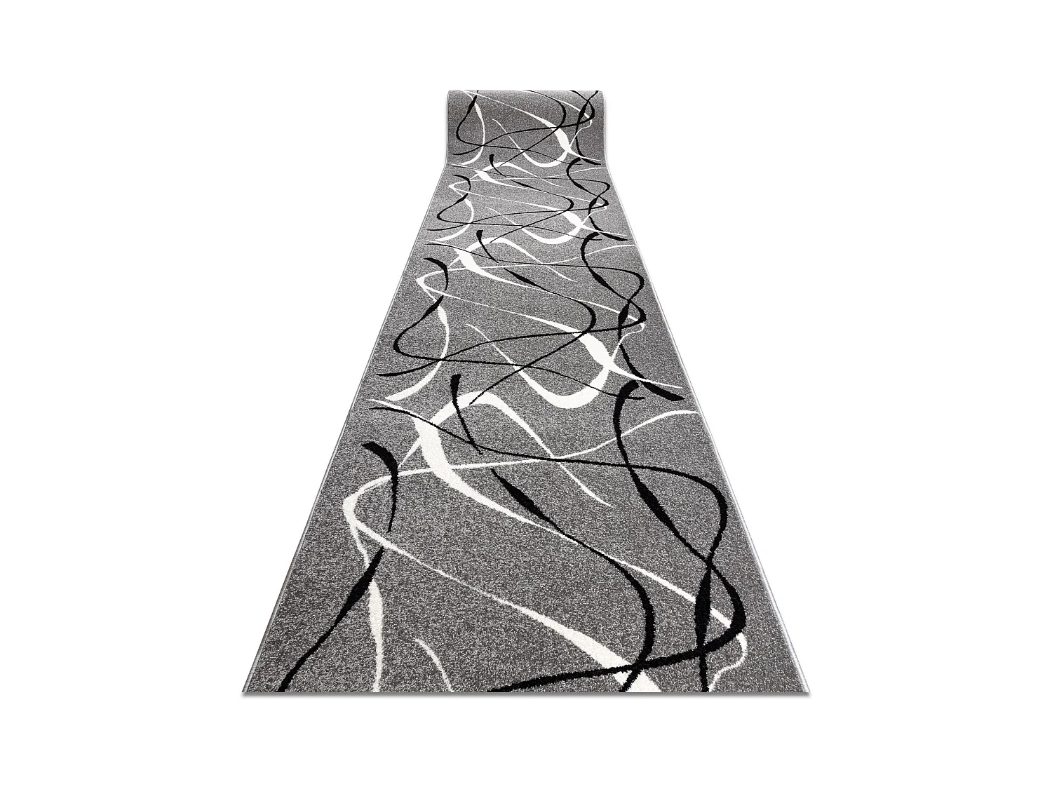 Alfombra de pasillo SILVER CHOCO gris 100x430 cm