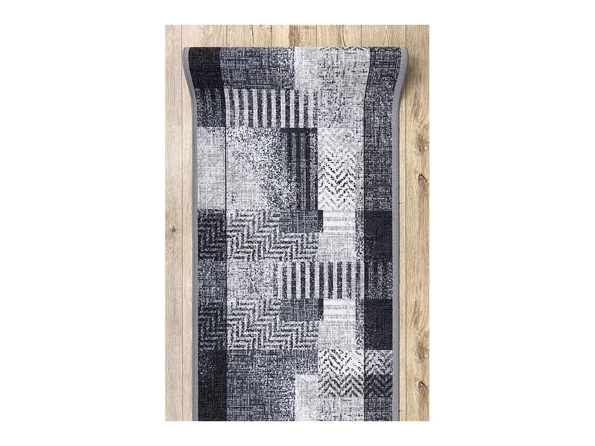 TAPIS DE COULOIR antidérapant ESSENZA gris 100x440 cm