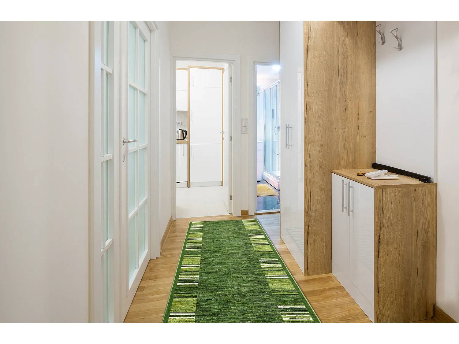 TAPIS DE COULOIR antidérapant ADAGIO vert 67x420 cm