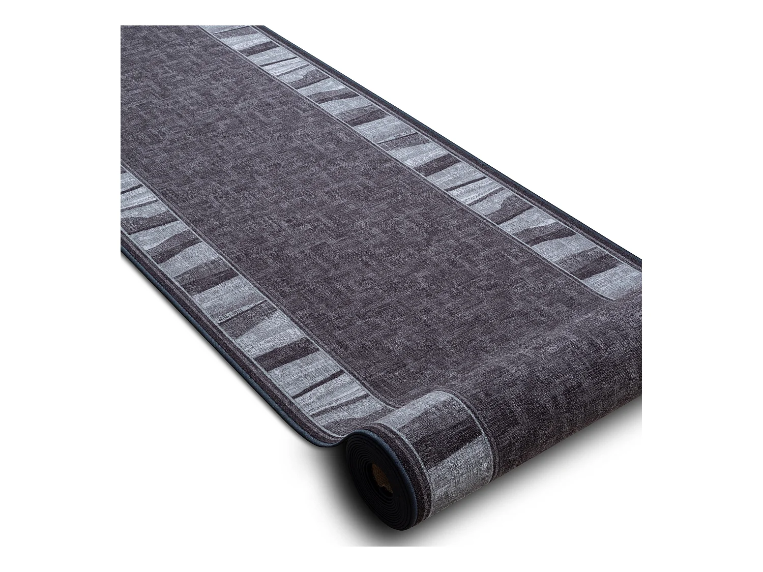 TAPIS DE COULOIR antidérapant LINEA gris 67cm  67x630 cm