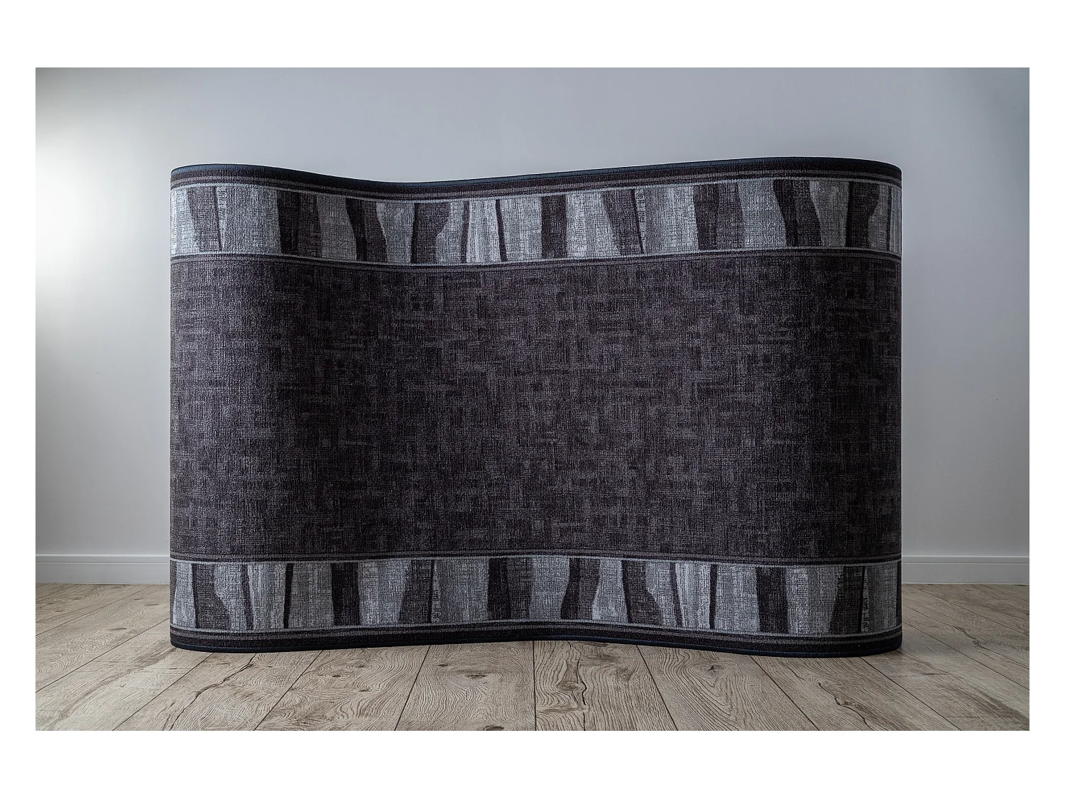 TAPIS DE COULOIR antidérapant LINEA gris 67cm  67x630 cm