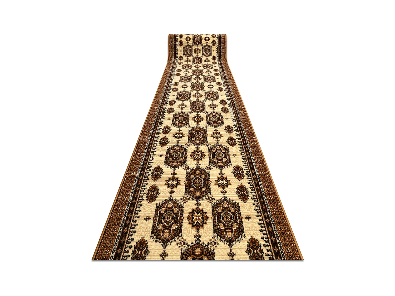 TAPIS DE COULOIR BCF ZEGARY beige 90x850 cm