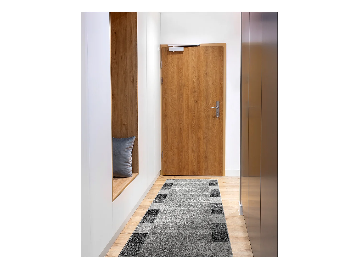 Tapis de couloir SILVER Etna cadre, sable gris 70x380 cm