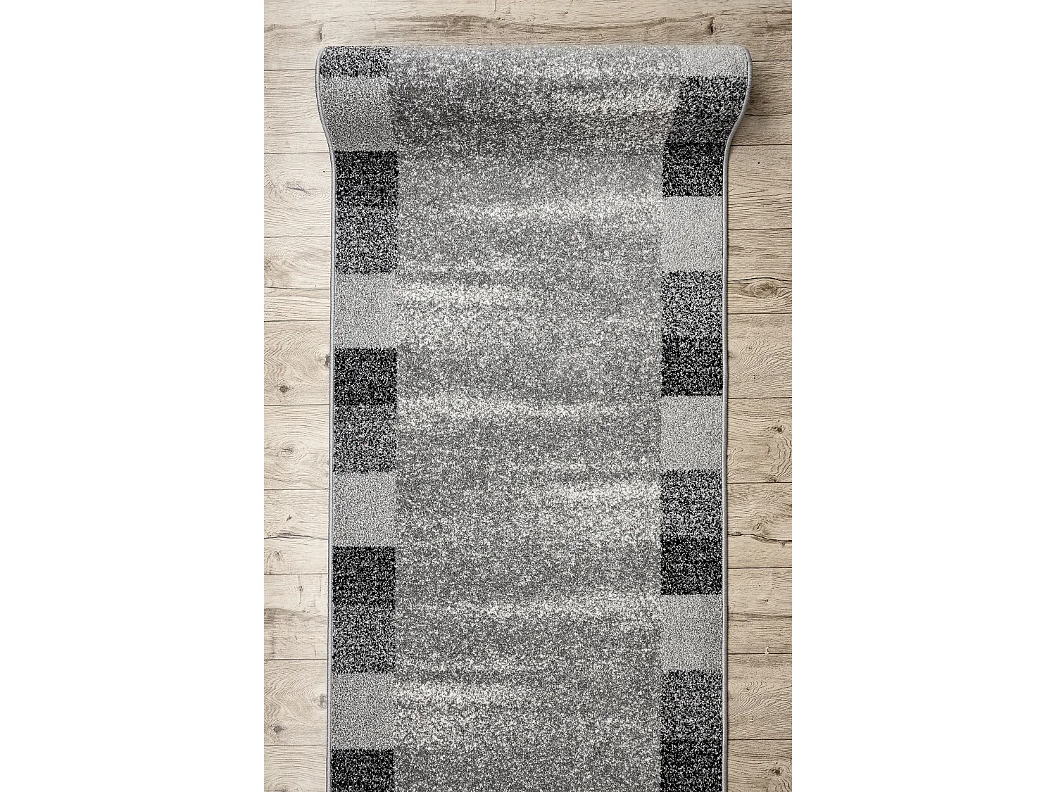 Tapis de couloir SILVER Etna cadre, sable gris 100x510 cm