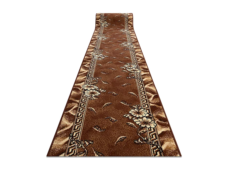 TAPIS DE COULOIR BCF TRIO marron 70x550 cm