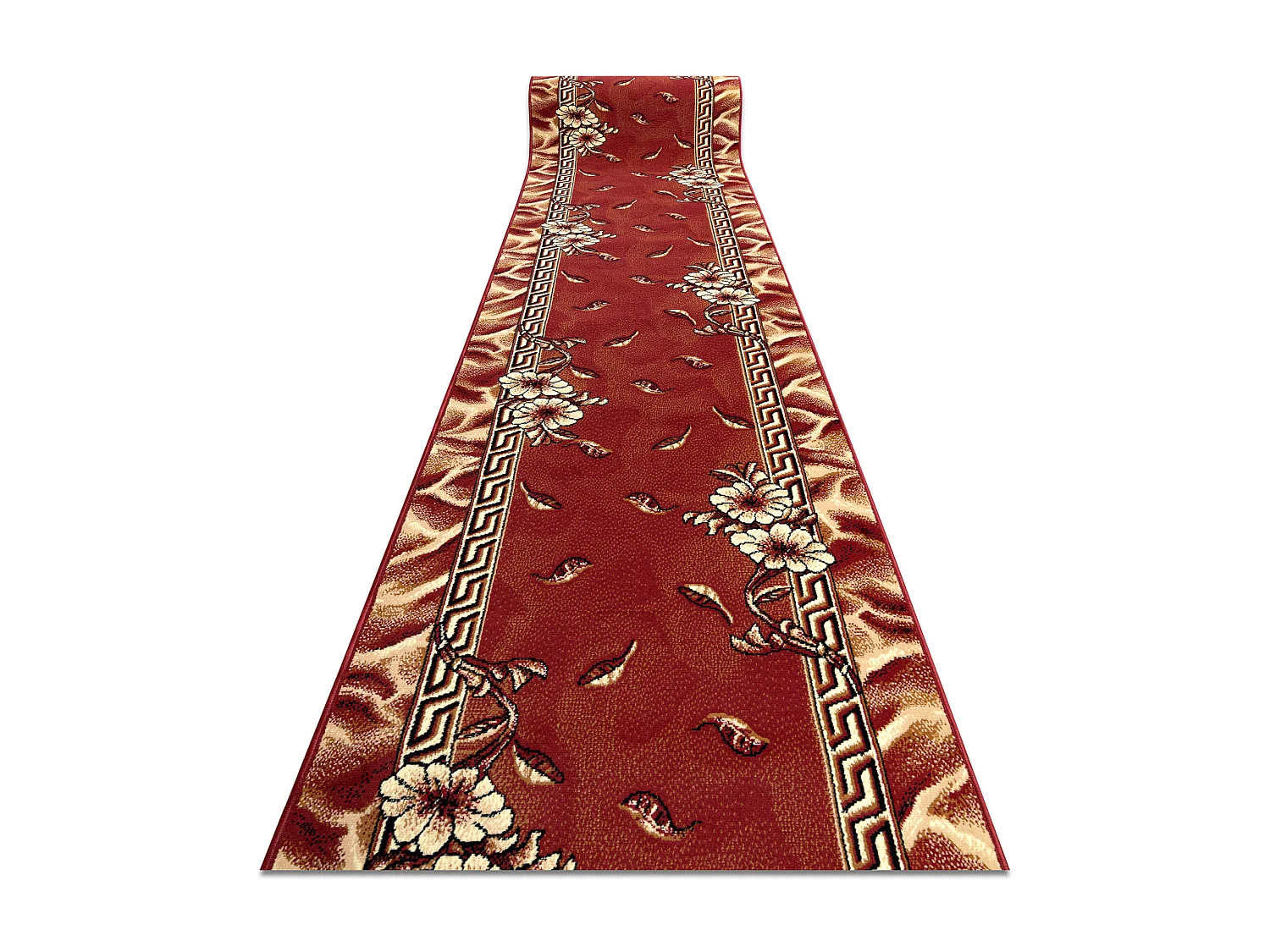 Vloerbekleding BCF TRIO kastanjebruin 90x430 cm