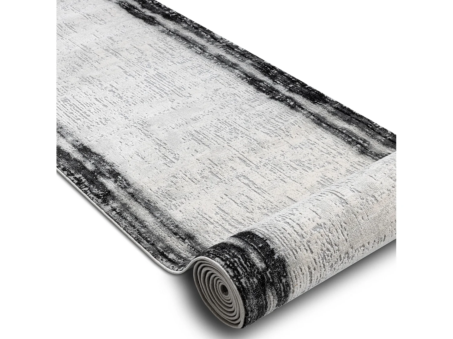 Chodnik nowoczesny TULS 51235 antracyt 80 cm 80x1150 cm