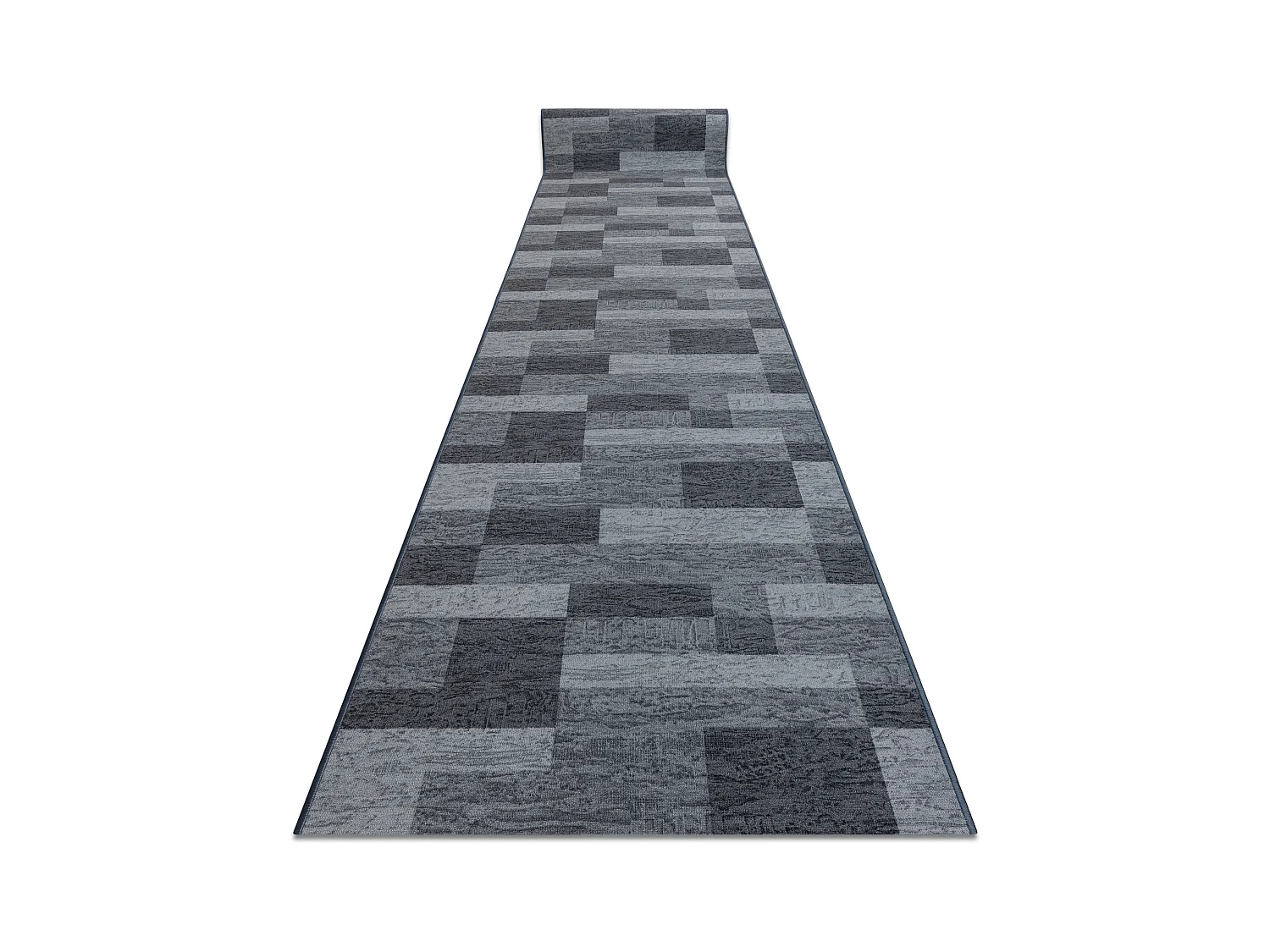 TAPIS DE COULOIR antidérapant ICONA gris 120x1400 cm