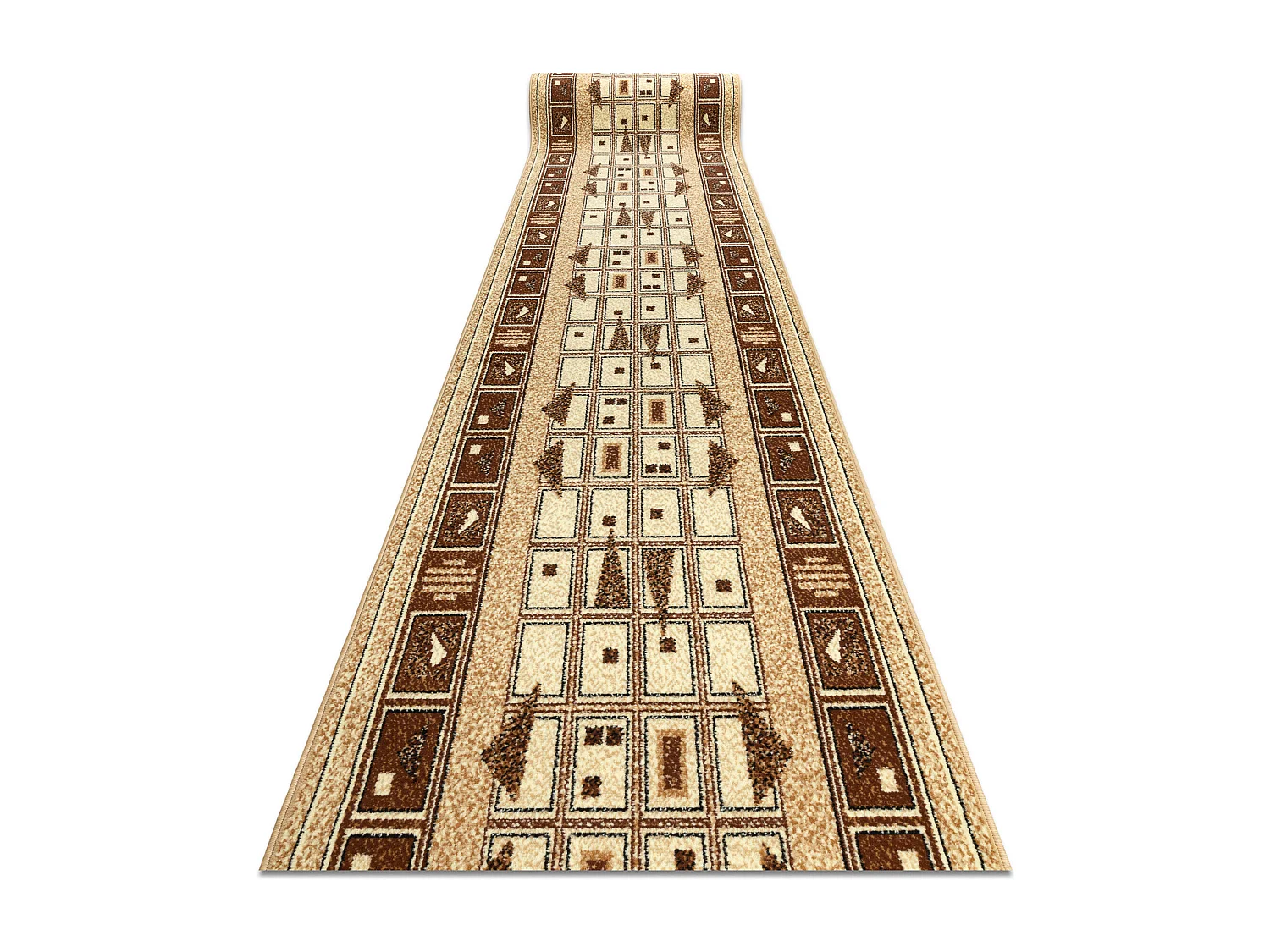 TAPIS DE COULOIR BCF JETTA DZETA beige 100x730 cm