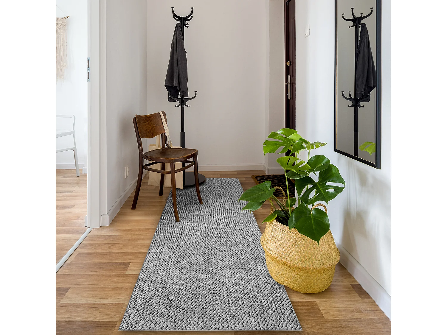 Tapis de couloir CASABLANCA 920 gris 90x400 cm