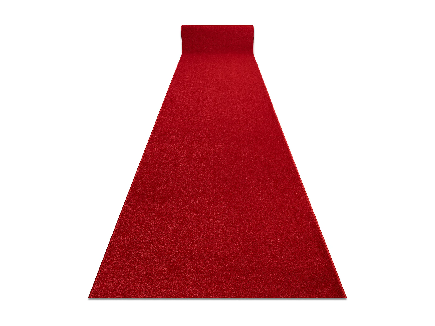 Tapis de couloir KARMEL plaine carmin / rouge 60x530 cm