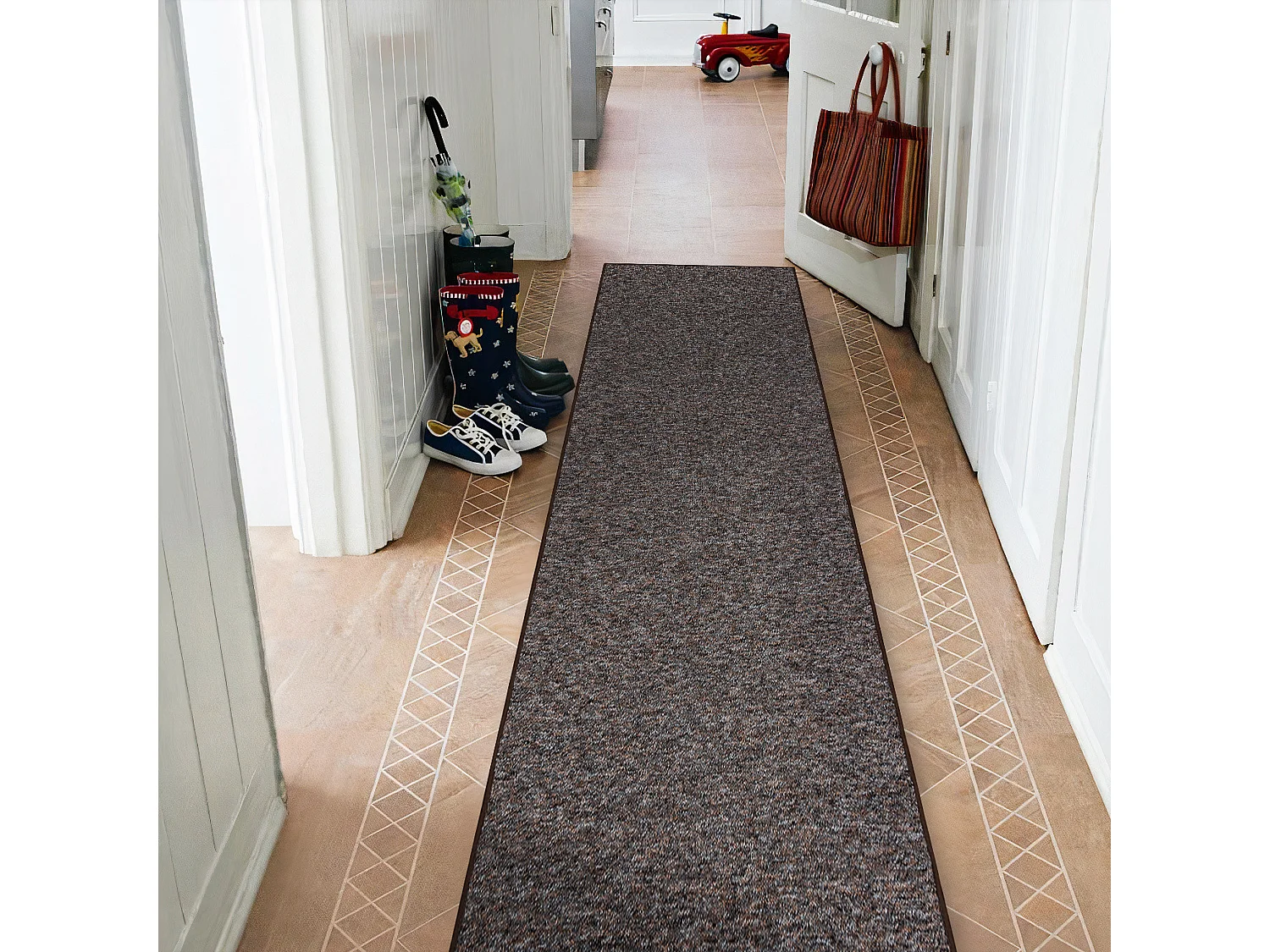 Tapis de couloir SUPERSTAR 310 beige/marron 60x350 cm