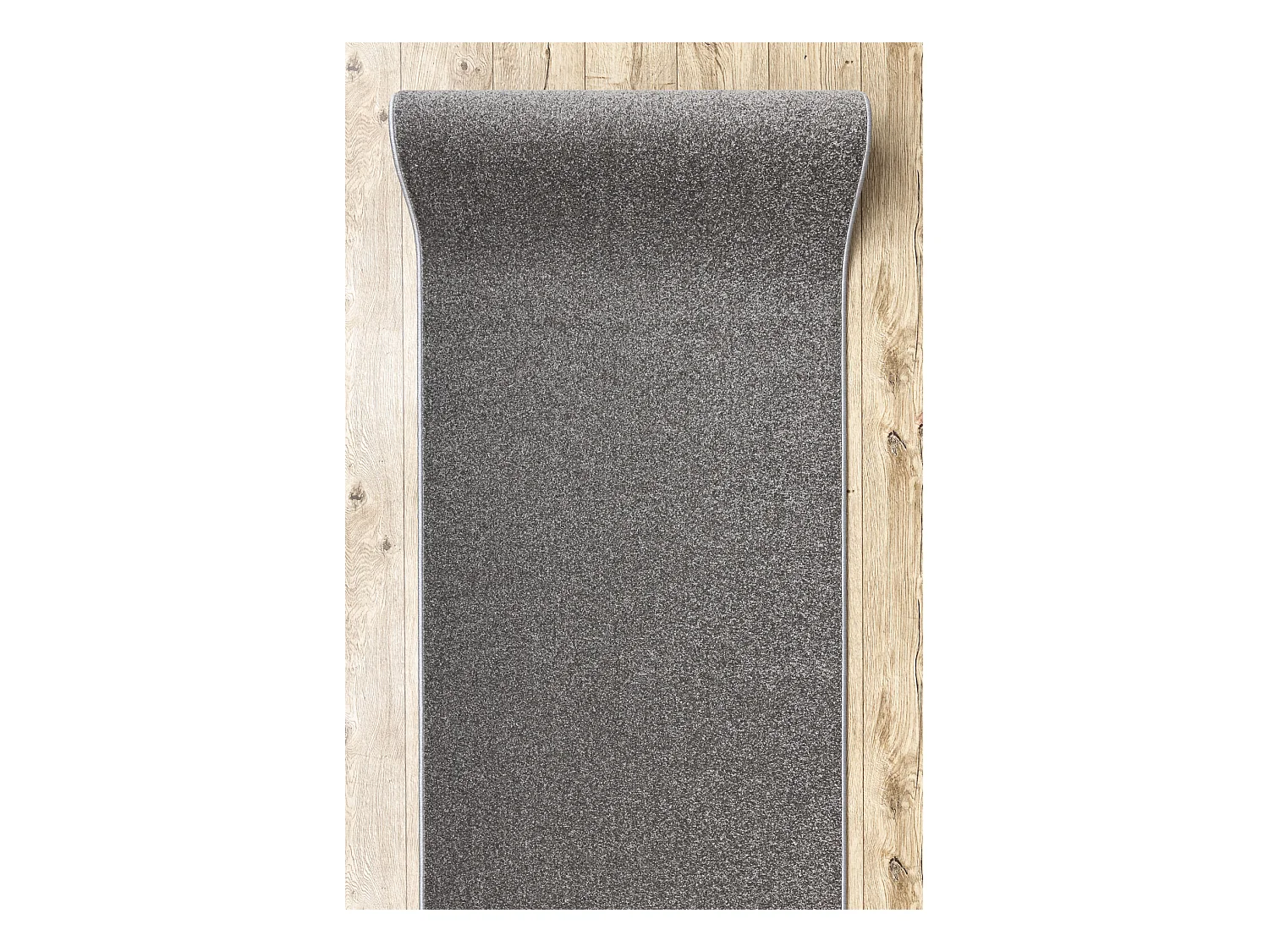 Tapis de couloir KARMEL plaine, une couleur gris 100x230 cm