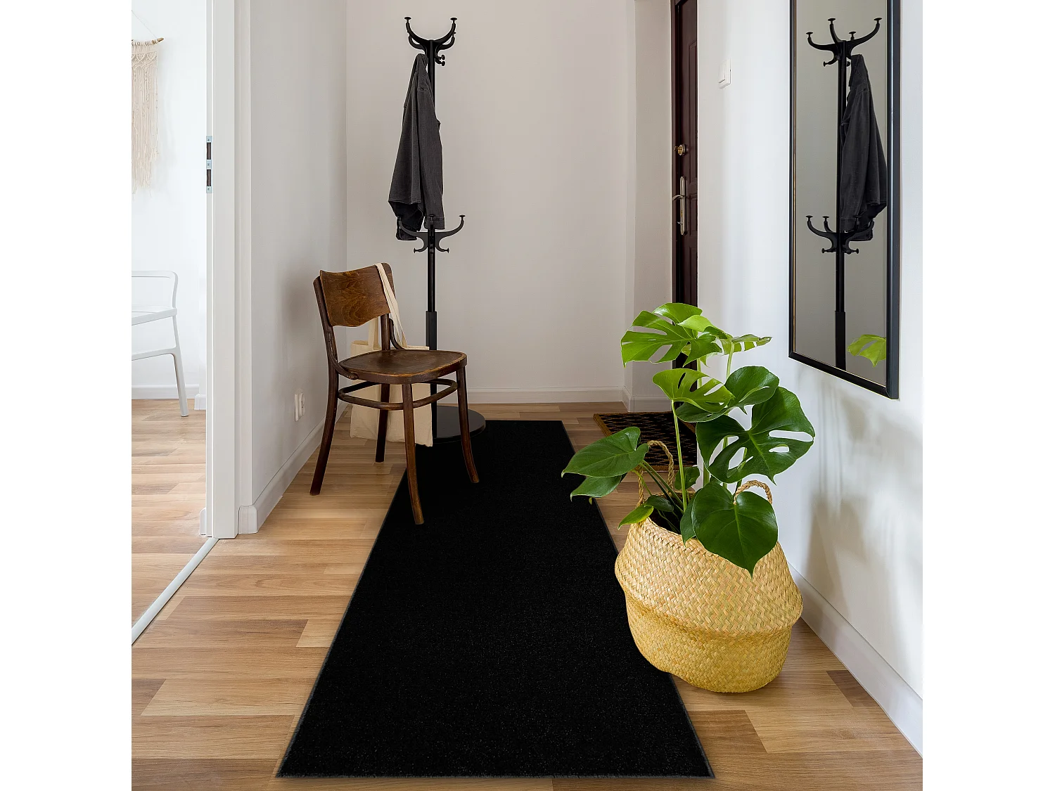 Tapis de couloir TRENDY 159 noir 50x430 cm