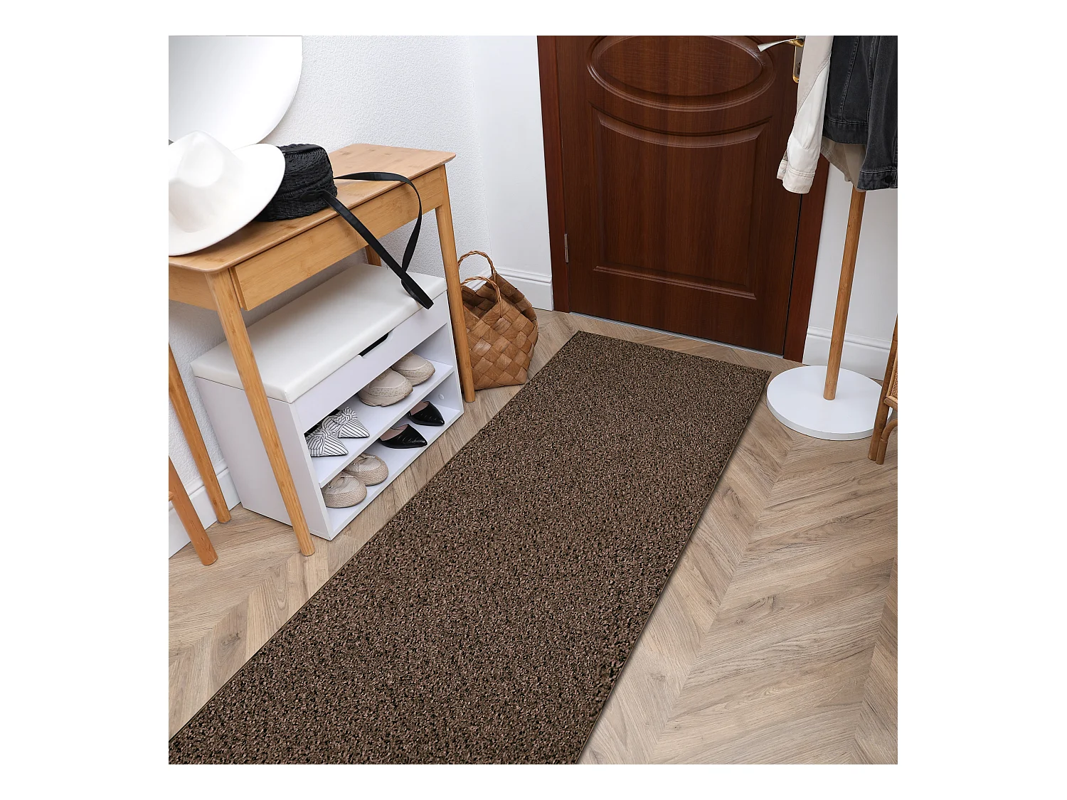 TAPIS DE COULOIR TRAFFIC marron 860 AB 150x330 cm