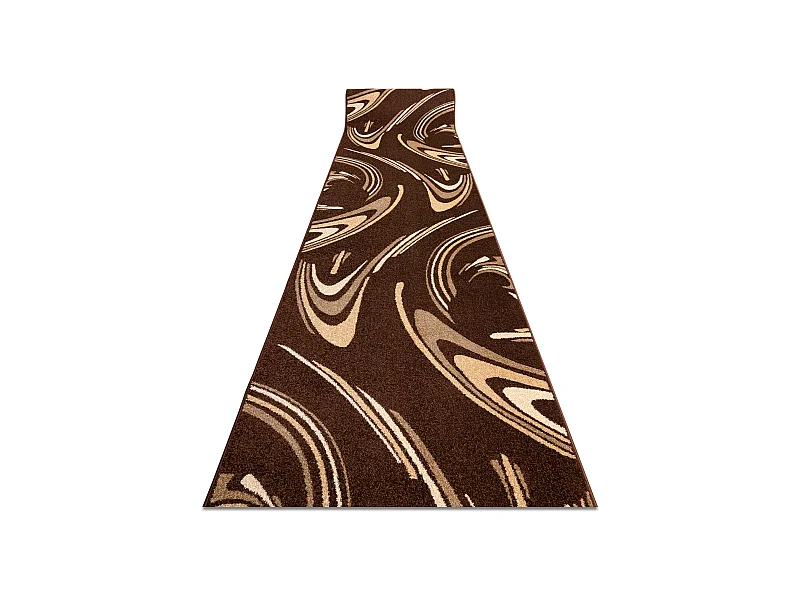 Tapis de couloir KARMEL FRYZ - CAFÉ marron 110x980 cm