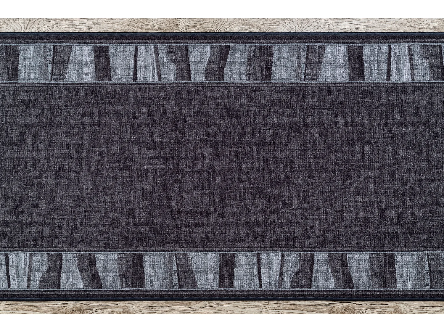 TAPIS DE COULOIR antidérapant LINEA gris 67cm  67x910 cm