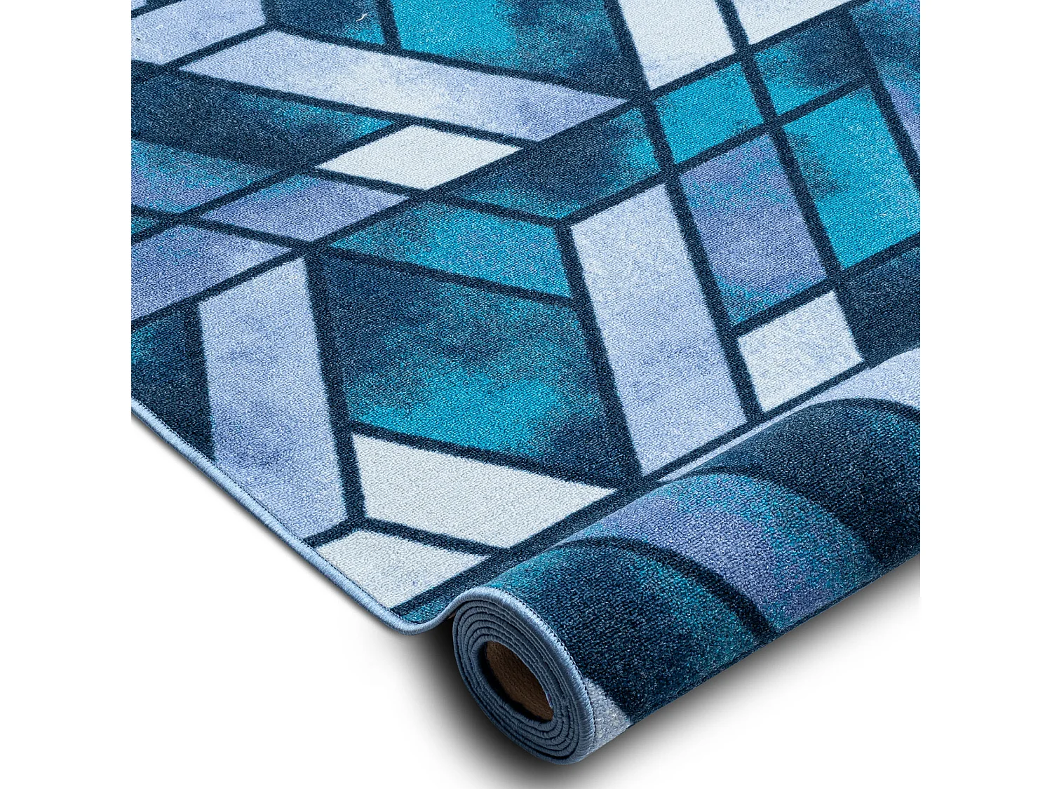 PASSADEIRA BASE ANTIDESLIZANTE ROMBY diamantes azul marinho 57x600 cm