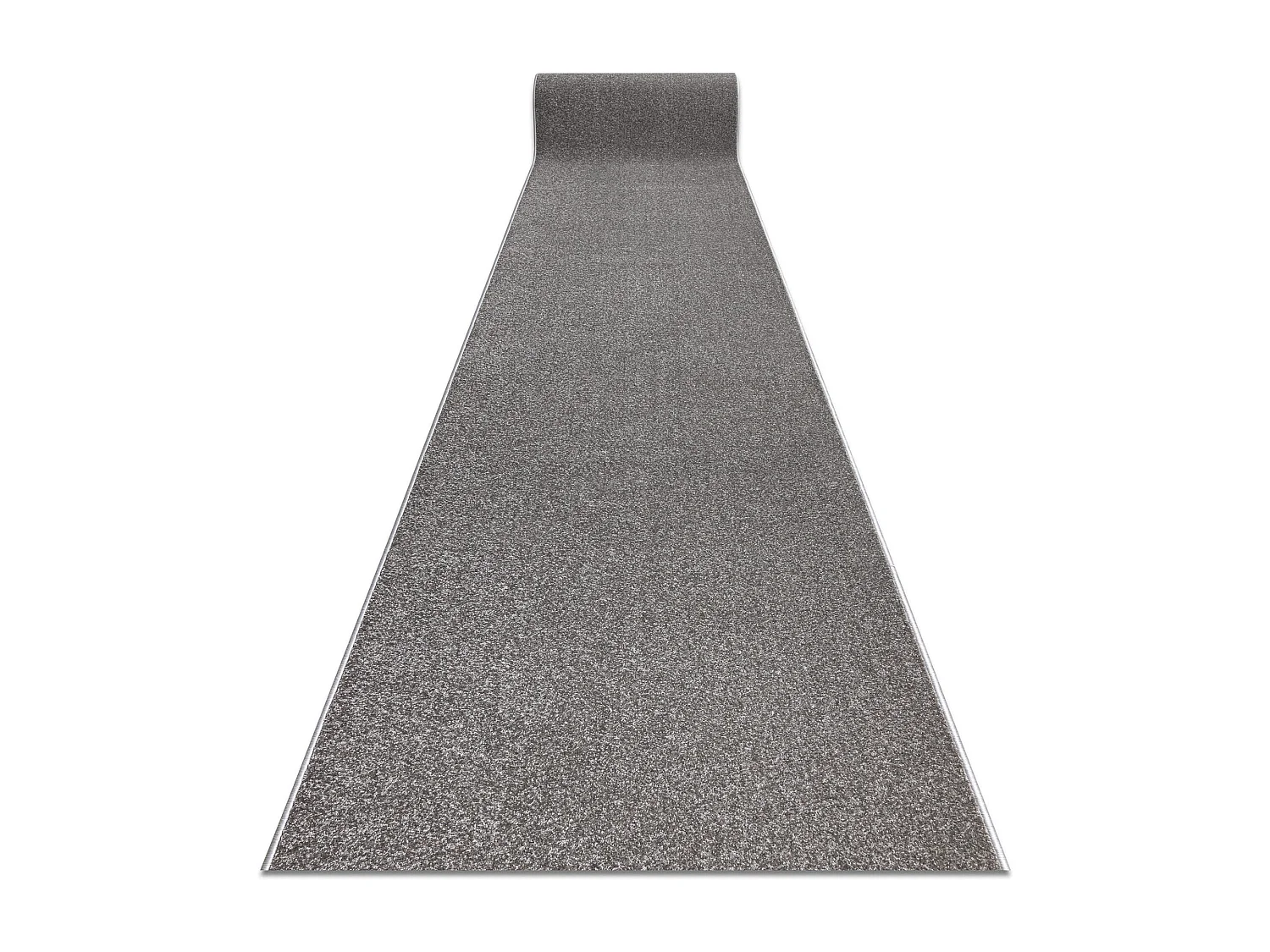 Tapis de couloir KARMEL plaine, une couleur gris 60x330 cm