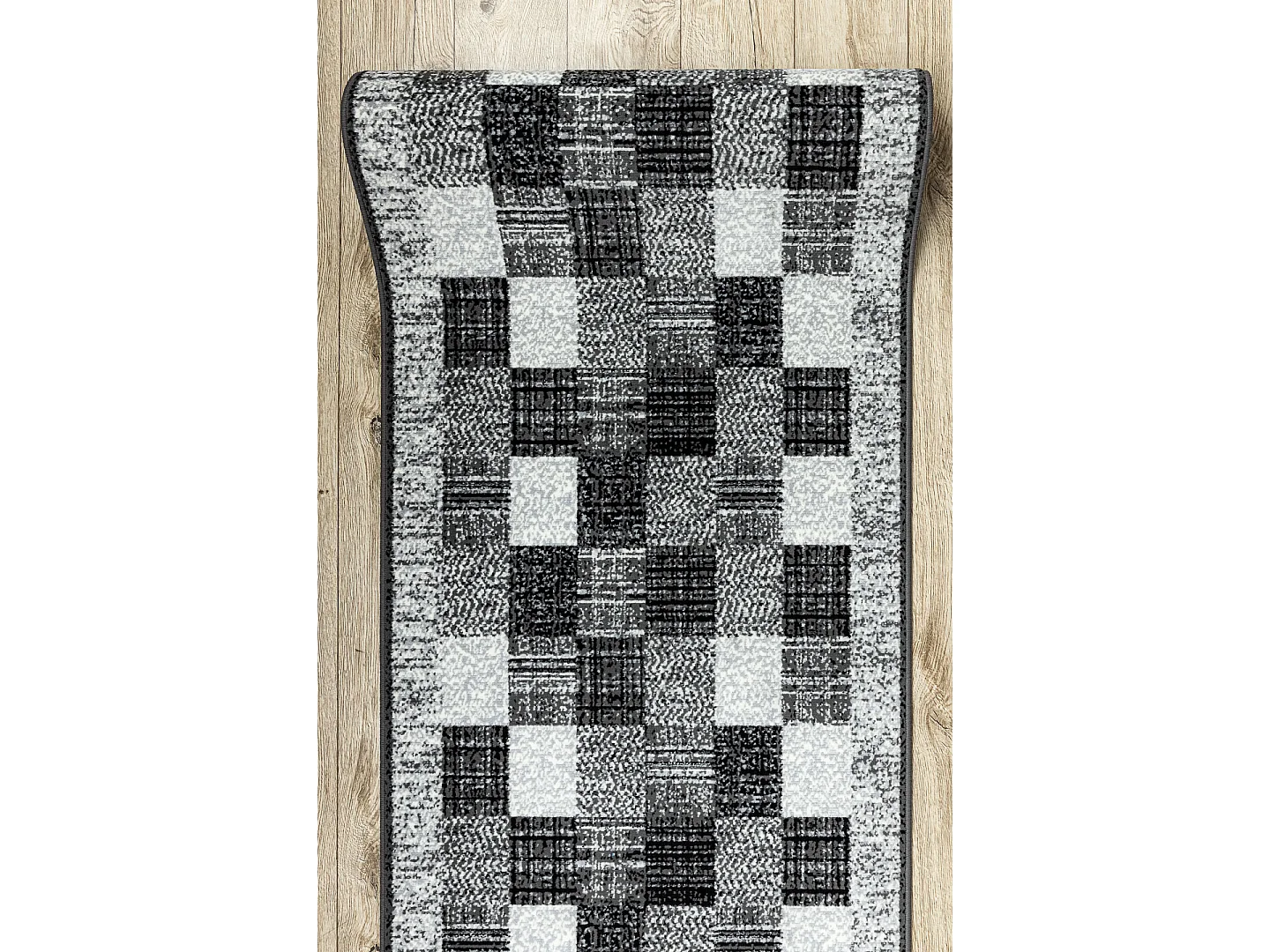 TAPIS DE COULOIR BCF RAFIA gris 100x330 cm