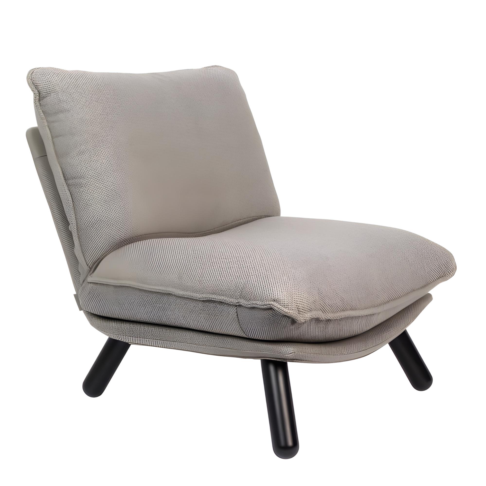 Lazy Sack Fauteuil Lounge De Salon En Tissu Gris