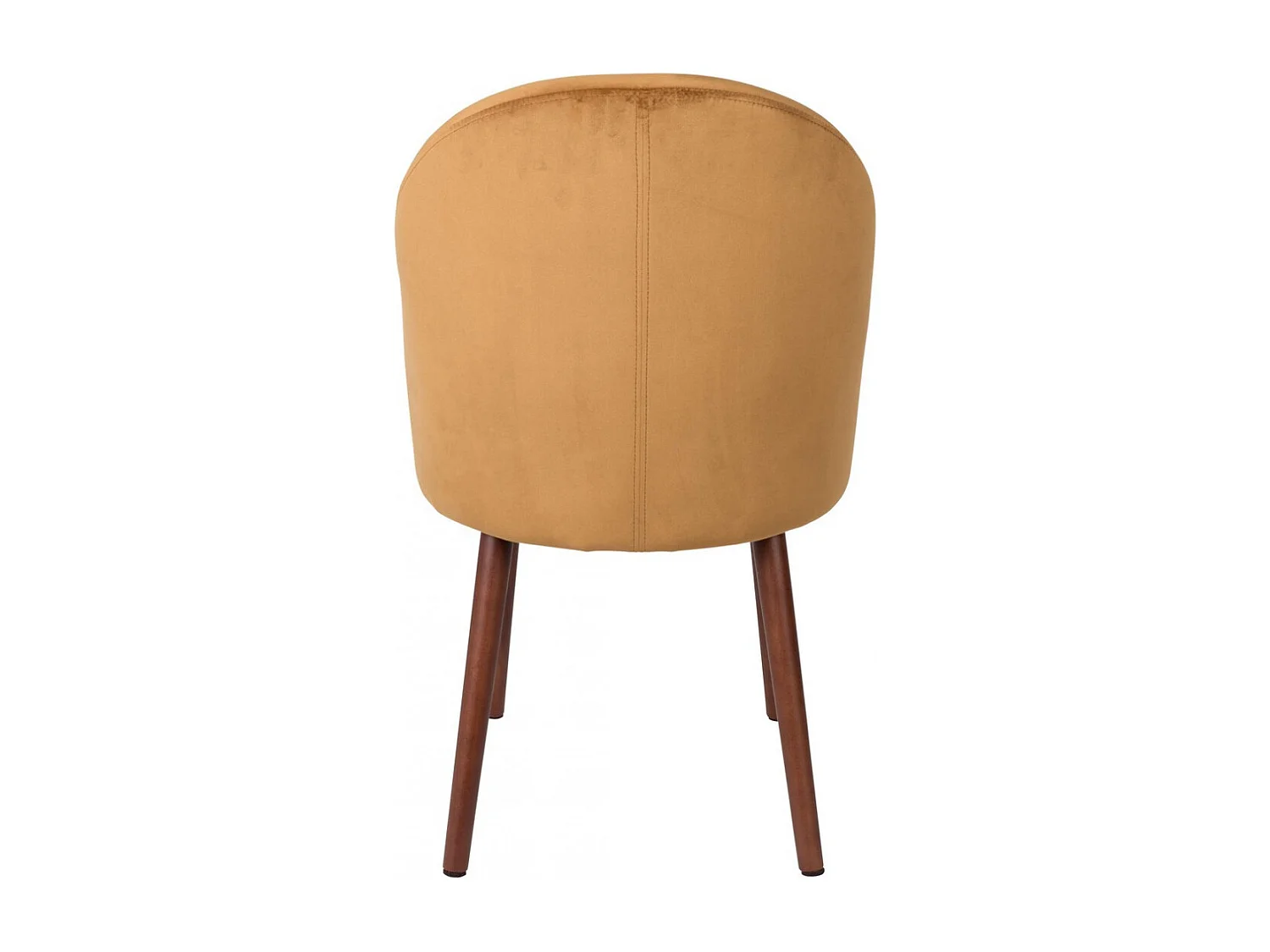 BARBARA - Chaise de repas en velours camel