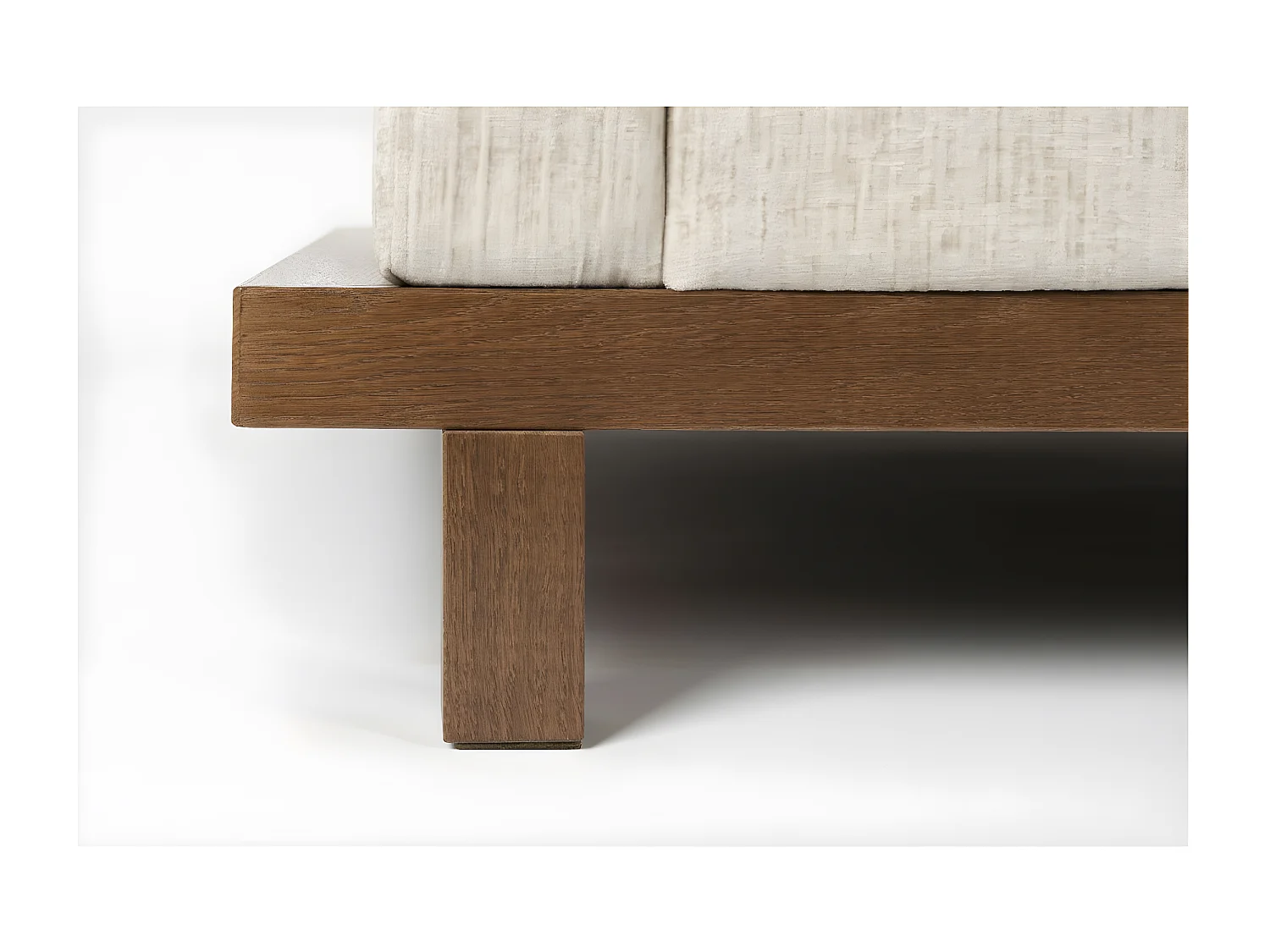 BLOSSOM - Canapé Blossom en velours doux beige - 4,5 places