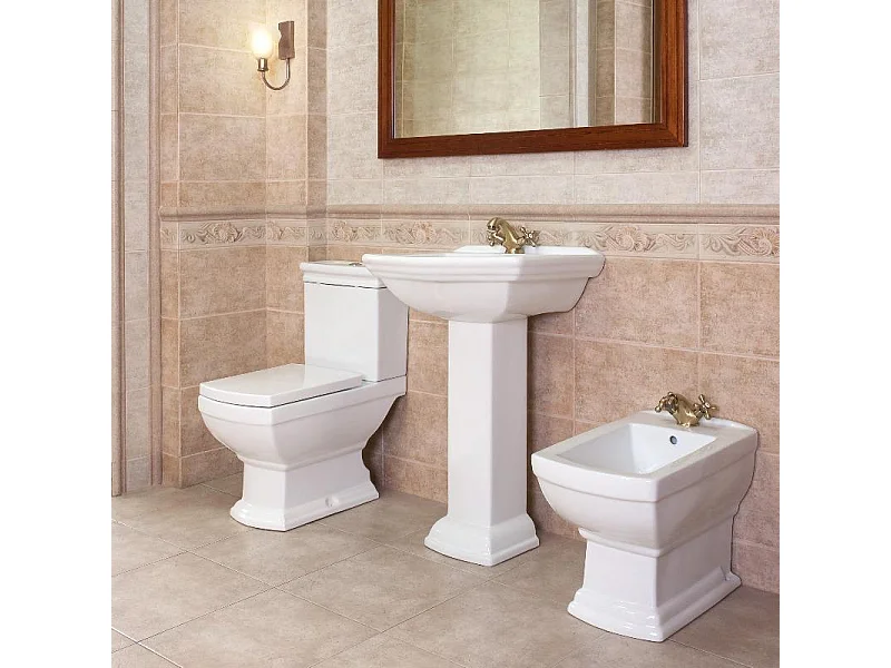 Toilette WC à poser rétro DERBY en céramique