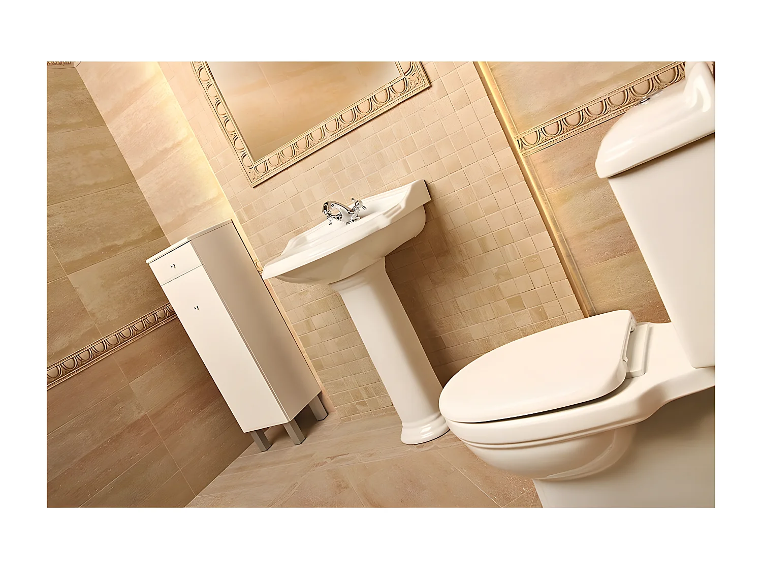 Toilette WC à poser rétro ABERY en céramique