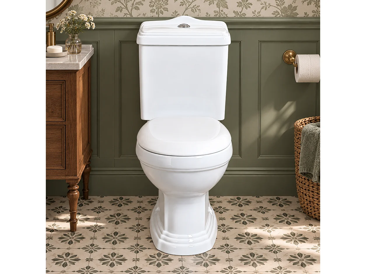 Toilette WC à poser rétro ABERY en céramique