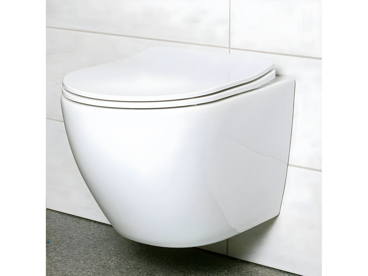 WC suspendu GEBERIT blanc pack complet DELOS