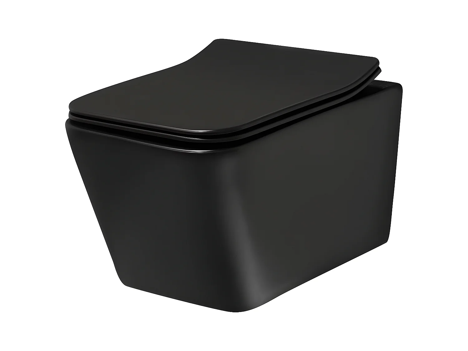 WC suspendu GEBERIT noir pack complet TINOS