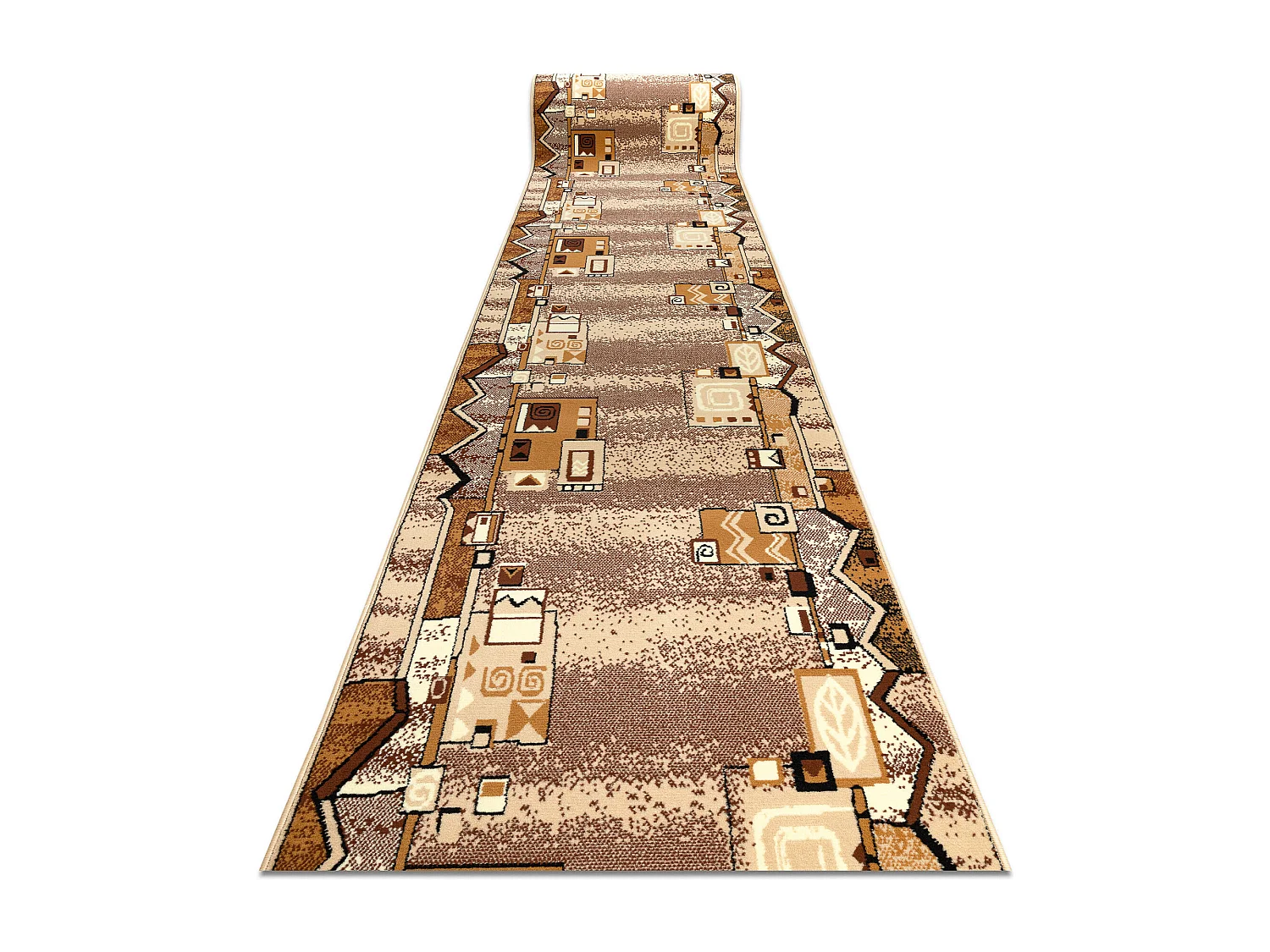 TAPIS DE COULOIR BCF SZLACZEK beige 90x1000 cm