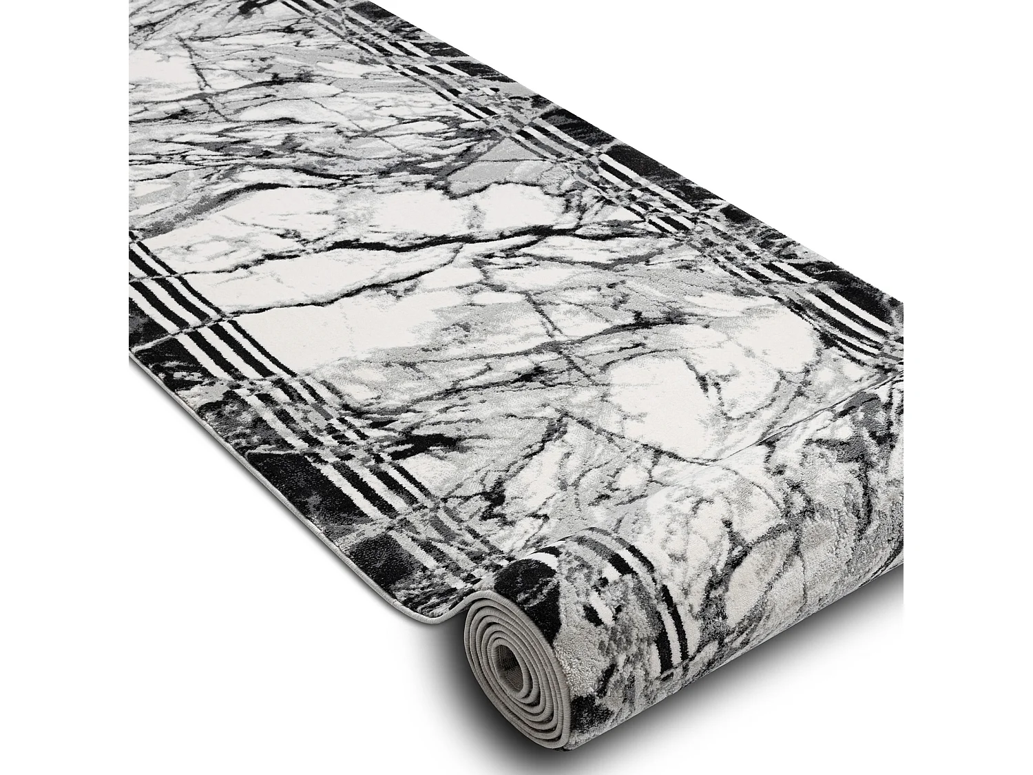 Modern Läufer TULS 51210 Marmor anthrazit 90x770 cm