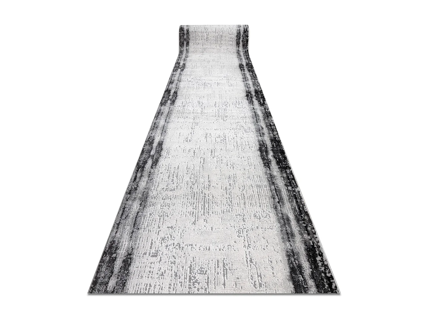 Tapis de couloir TULS 51235 moderne, anthracite 80x860 cm