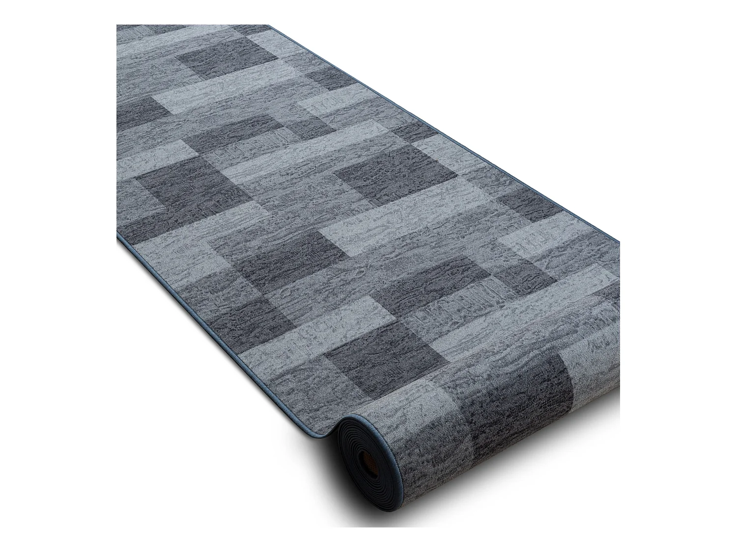 Vloerbekleding met rubber bekleed ICONA grijskleuring 80x720 cm