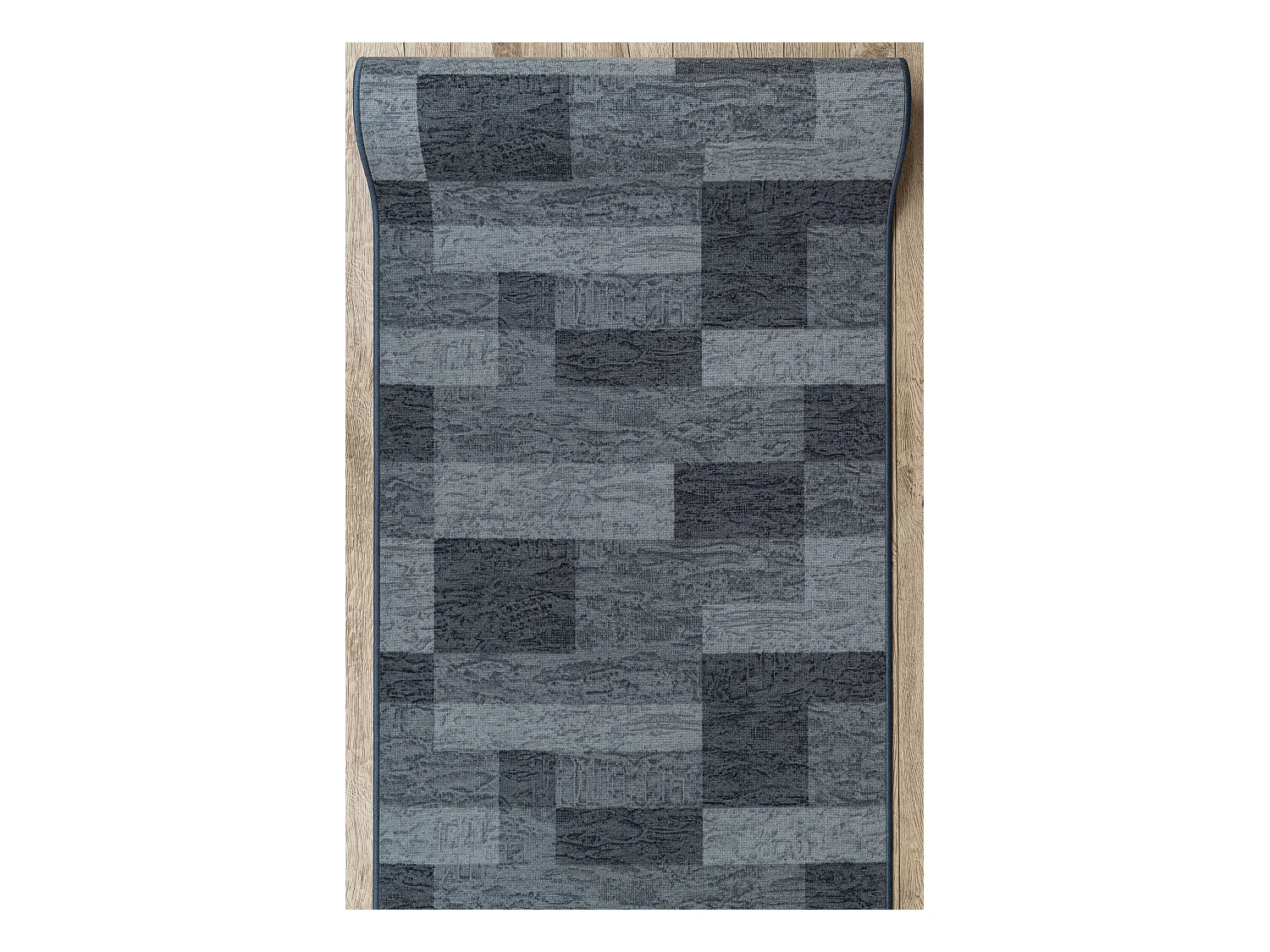 Vloerbekleding met rubber bekleed ICONA grijskleuring 80x720 cm