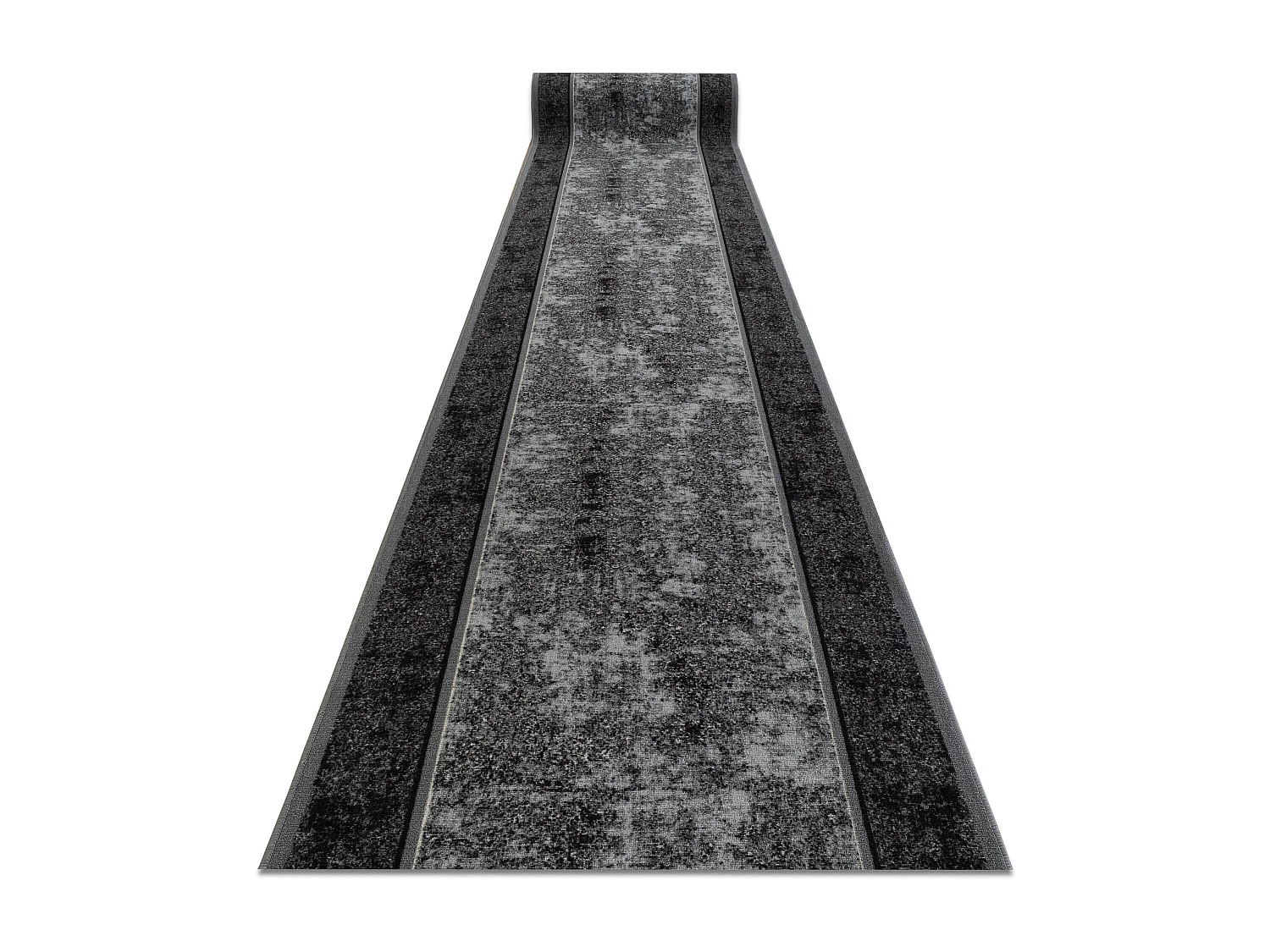 Vloerbekleding met rubber bekleed STARK grijskleuring 80x840 cm