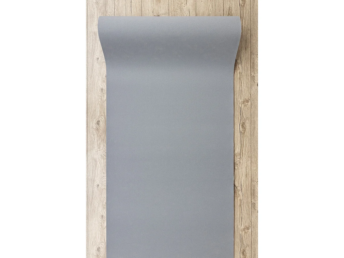 TAPIS DE COULOIR ANTIDÉRAPANT RUMBA couleur unique gris 60x590 cm
