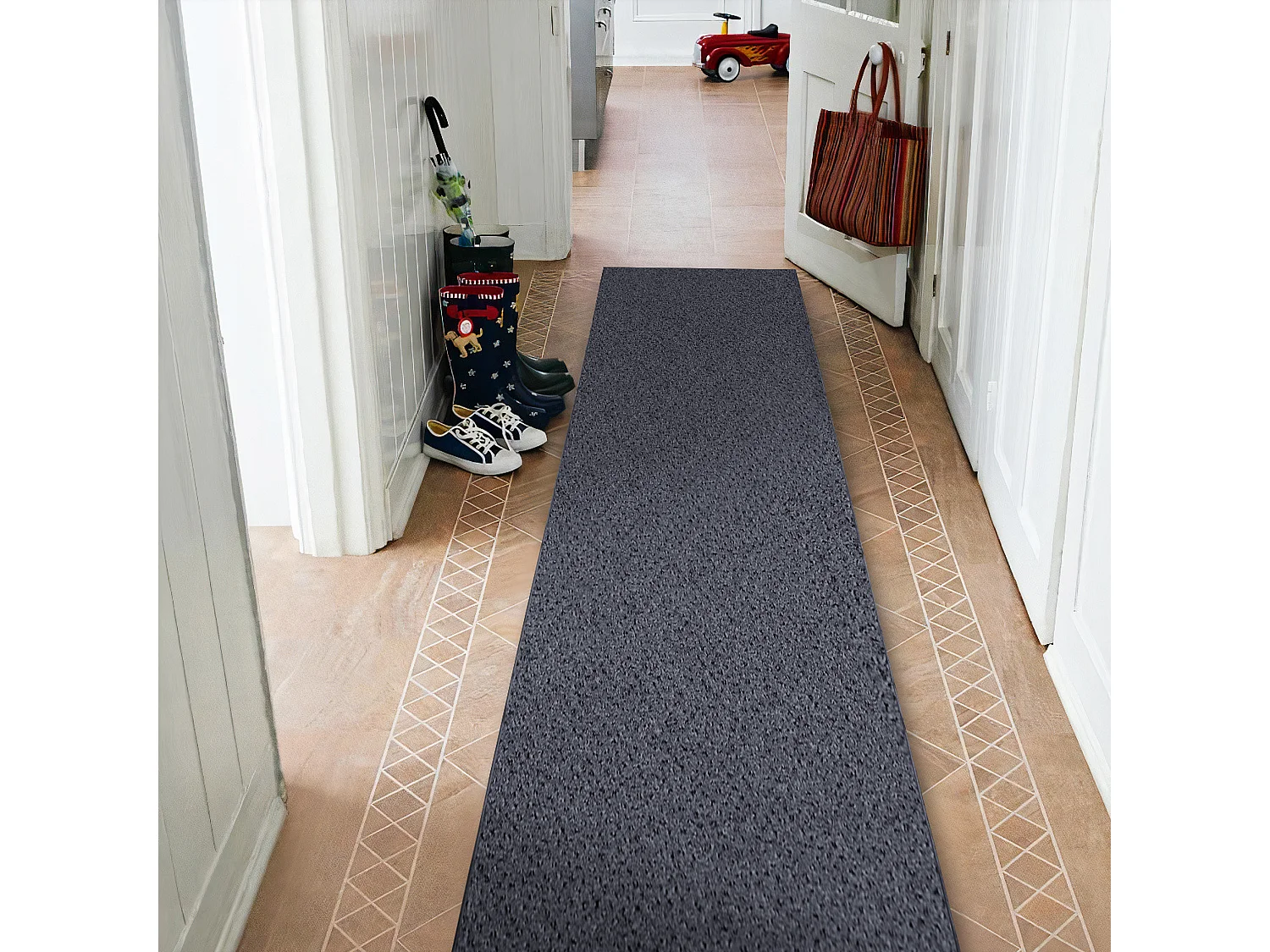 TAPIS DE COULOIR TRAFFIC gris graphite 990 AB 90x400 cm