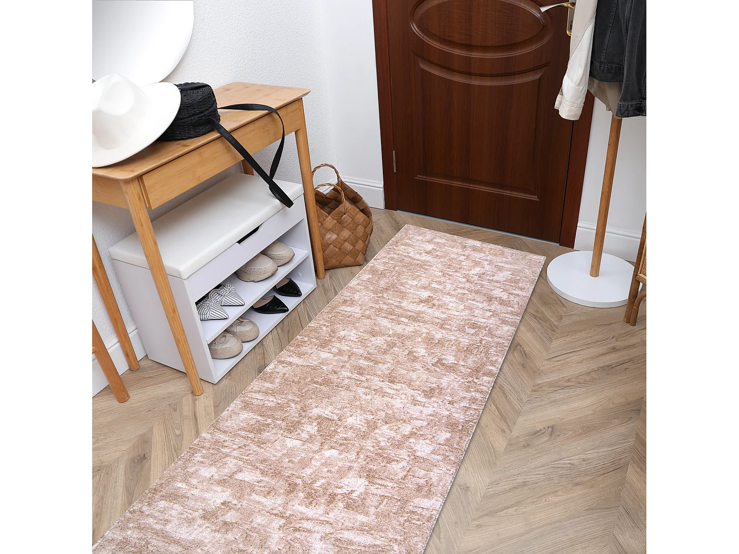 Tapis de couloir SOLID beige 30 BÉTON  50x330 cm