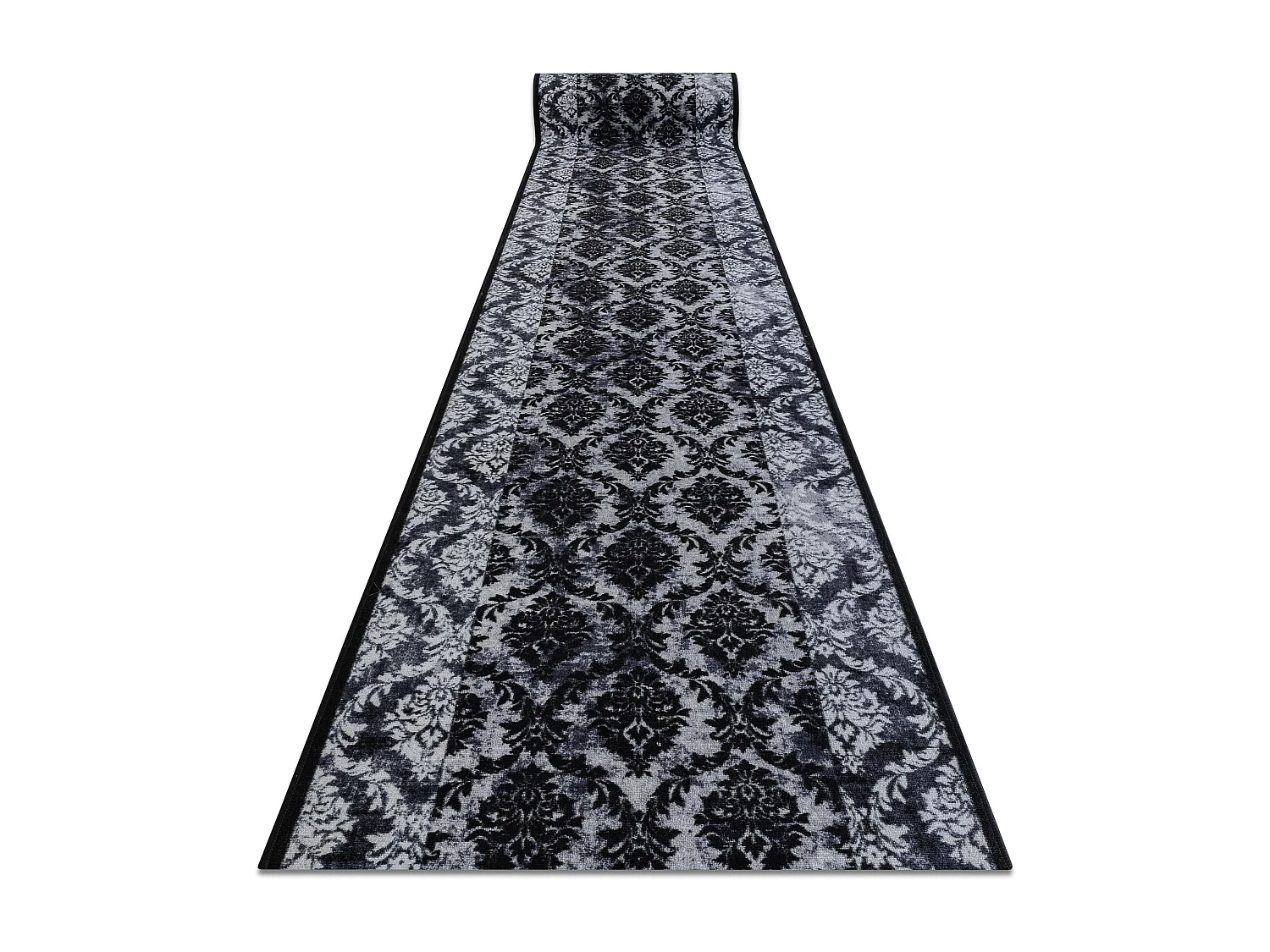 TAPIS DE COULOIR antidérapant ROMANCE gris 80x860 cm
