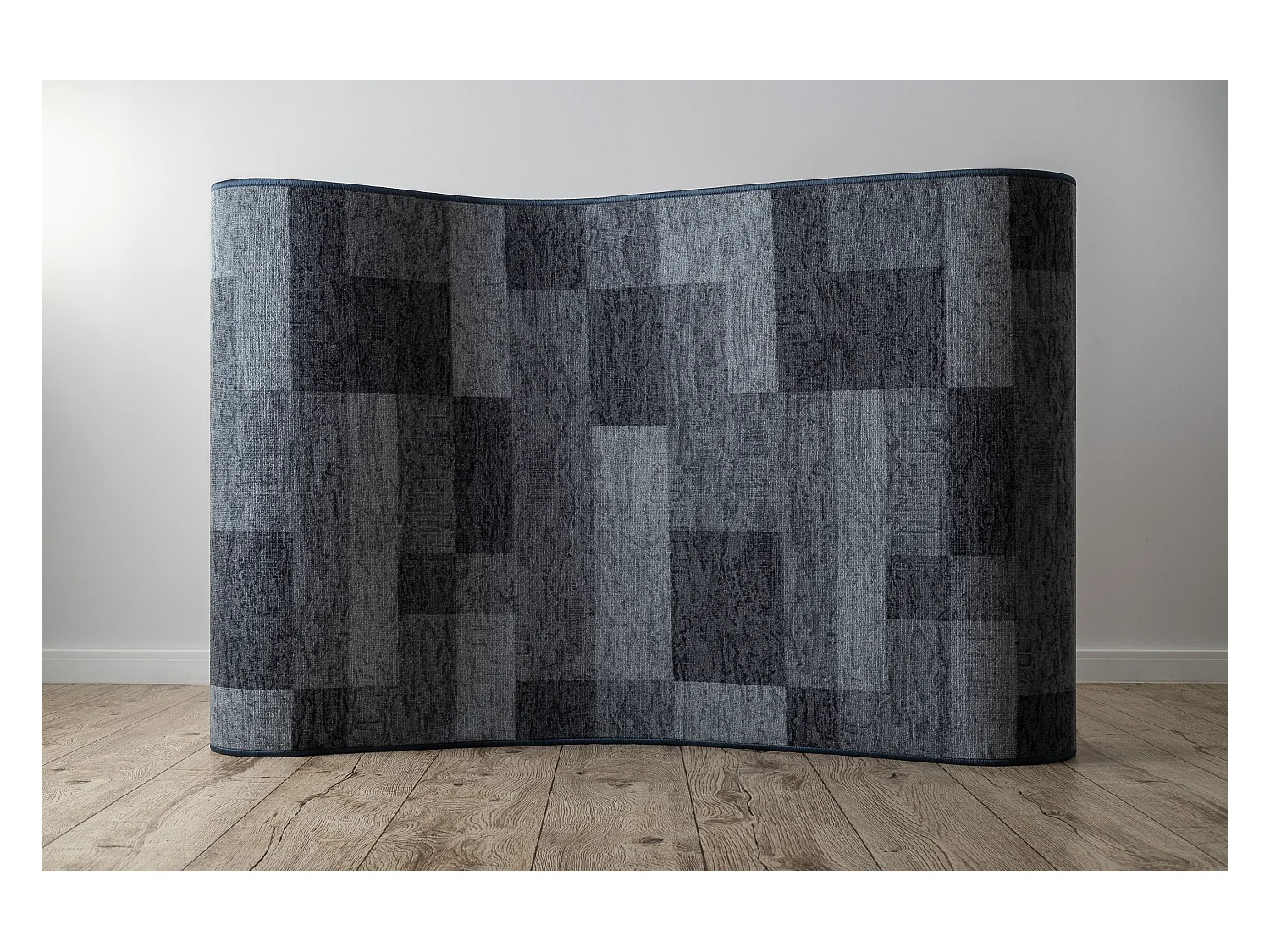 Vloerbekleding met rubber bekleed ICONA grijskleuring 80x670 cm