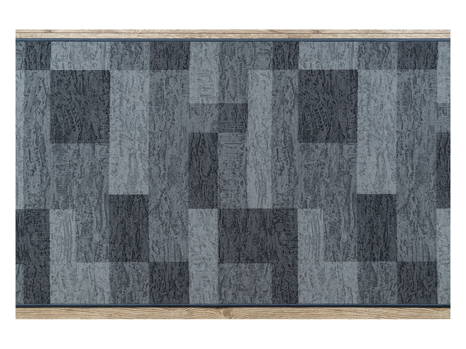 Vloerbekleding met rubber bekleed ICONA grijskleuring 80x670 cm